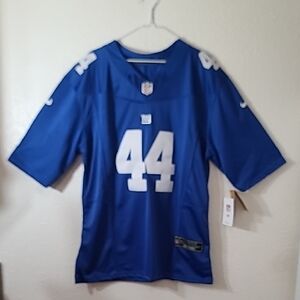 New York Giants Cam Skattebo Nike On Field Dri Fit Blue NFL Football Jersey Lrg